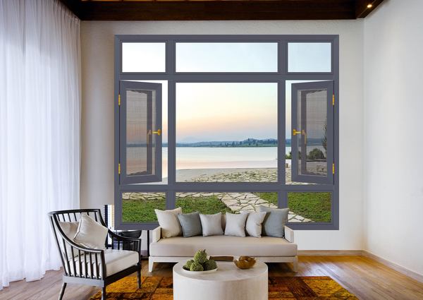 108窗纱一体平开窗